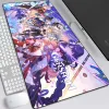 Pad Genshin Impact Raiden Shogun Tappetino per mouse da gioco di grandi dimensioni Tappetino per mouse per computer Tappetino per tastiera Tappetino per scrivania Tappetino per mouse per PC Gamer Mausepad per ufficio