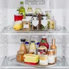 Tea Trays 2Pack Lazy Susan Turntable Organizer For Refrigerator Rotating Rectangular Cabinet Pantry Kitchen