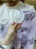 Blouses pour femmes Haut de gamme Col en dentelle perlé Chemisier à fleurs en trois dimensions Femmes Printemps Industrie lourde Perle Chemises blanches à simple boutonnage