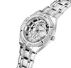 Женские часы с бриллиантами, стильный серебряный браслет со складной пряжкой, роскошные женские часы Frontier, дизайнерские наручные часы GW0604L1