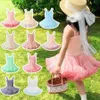 Girls Tutu Dresses Summer Baby Kids Skirts Princess Children Toddler Girl Dance Peformance Dress Infants Ball Gown Fluffy Skirt V2ep#