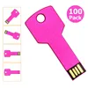 Usb Flash Drives 100Pcs 16Gb 2.0 Memory Stick Metal Key Blank Media For Pc Laptop Book Thumb Pen Drop Delivery Computers Networking St Otoz5