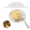 Knives Stainless Steel Butter Knife With Hole Cheese Dessert Cutter Tool Cutlery Kitchen Toast Bread Supplies