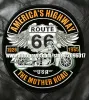 accessoires grandes broderies Punk America Patches de moto Iron de moto sur les vêtements Route 66 Patches Badges