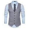 Kamizelki mężczyzn garnitur kamizelka biznesowego V NECK BIZNES WEDLIFALNE FORMALNE GILET HOMME Class