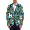 Männer Jacke Fi Anzüge Fit Oversize Slim Sommer Männliche Casual Blazer Kostüm Set Männer Mantel Streetwear Dropship Großhandel V9QI #