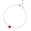 Charm Bracelets Dreamysky 2023 Kadınlar için gerçek saf kalp sier renk
