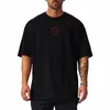 Herrfuktighet Wicking överdimensionerad lös t-shirt Summer Mesh snabb torr sport fitn kort ärm toppar gymnastikkörning träning tees t97k#