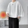 high Quality Men Oversized Ice Silk T Shirts 2023 Summer Mens Half Sleeve Fis Harajuku T-Shirt Male Solid Color Daily Tees m6p2#