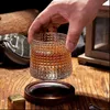 Tjockna vinglas med blyfri kopp roterande whisky glas transparent konjak vodka öl cup dricker dricka glasögon 240312