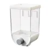 Förvaringsflaskor Bean Rice Organizer Box Clear Grains Tank Jar formad DAMPPROOF SEAL Food Wall Mount Återanvändbara kakor