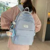 Ryggsäck kvinna komfort nylon ryggsäck för tonåring mode skolväska kawaii väska älskare resor axel