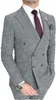 Hommes Fi 2 pièces Costume pour hommes Double boutonnage Tuxedos Groomsmen pour WeddingBlazer + Pantalon T1xk #