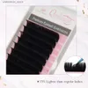 Valse wimpers 4 trays/partij Qeelasee platte matte ellipselashes split tips individuele nerts ellipsvormige natuurlijke licht zachte platte wimpers24327