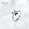 Ring 1CT 2CT 3CT VVS Lab Diamond Fine Jewelry for Women Wedding Party Anniversary Gift Real 925 Sterling Silver 240327