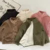 Cappotti per bambini Inverno caldo Abbigliamento per bambini Ragazzi Giacche Ragazze Bambino Abbigliamento per bambini all'aperto Casual Peluche Capispalla per giovani Rosa Bianco Verde F6h9 #