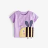 Little Maven Children's T-shirt 2024 Summer New Cartoon Top Pure Cotton Round Neck Sweat-absorbing Girl's T-shirt