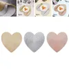 Décoration de fête 6pcs coeur en forme de coeur non glissement pour le mariage table à manger halloween