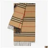 Foulards Marque De Luxe Automne Hiver Longue Écharpe De Mode Châle Double Face Imprimé Motif Rétro Style Gland Cachemire Chaud Pashmina Dro Otlqu