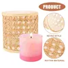 Candle Holders Rattan Shade Glass Cover For Windproof Household Shades Vintage Holder Covers