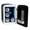 Mini congelador portátil Frigidaire de 9 latas, 5 litros, acero inoxidable cepillado resistente, ventanas, EFMIS189-SS, puerta transparente, vidrio