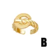 Bague de créateur femme bijoux bague Double couche, conception de niche féminine, bague d'amour plaquée or haut de gamme rétro taille d'ouverture réglable