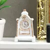 Horloges de table 1: 12 Miniature Vintage Horloge Ornement Meubles Accessoires Pendule Modèle Pour Enfants Cadeau D'anniversaire