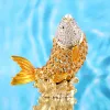 Barattoli Fengshui Pesce Gingillo Scatola Animale Ricordo Figurina Regalo di Natale Home Office Ornamento Desktop Decor da collezione