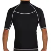 Ternos SBARTSurf Wetsuit para homens, camiseta de manga curta para natação, roupa molhada, roupa de mergulho, camisa de natação, maiô de surf