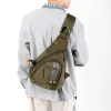 Plecak męski nylonowy plecak plecak na ramię Messenger Cross Body Trekking Trekking Trekking Bag w klatce laptopa