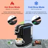 Hibrew Multiple Capsule Coffee Machine /Cold DG Cappuccino NES Small Capsule Ese Pod Ground Coffee Cafeteria 19bar 5 I 1 H2B 240313