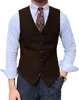 men's Suit Vest Busin Slim Fit Vest Retro Steampunk Vest Wedding Groom Men Sleevel Waistcoat Q7oI#