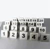 ステンレス鋼のテーブル番号カードウェディングレストランカフェバーテーブルナンバーウェディングバースデーパーティー用品用スティックセット15019518160