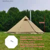 Tendas e abrigos 400 Winter Ultra Light Outdoor Camping Teepee 210T Tenda de Pirâmide Plana com Esqui Grande Pólo Menos Tenda Mochila Caminhadas Tenda de Viagem24327