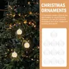 Portabandine decorazioni natalizie ornamenti riempiebili ornamenti in plastica trasparente bolle false albero di natale