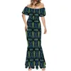 Casual Dresses Style Hawaii Tribe Sexy Strapless Wedding Dress 2024 Summer Elegance Woman Clothing Off Shoulder Party Formal Occasion