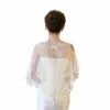 스카프 신부 레이스 목도리 패션 캐주얼 파티 웨딩 케이프 튤 우아한 이브닝 드레스 여자