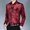 LG SLEEVE HERS SILK VEET SHIRTS 2019 Spring Autumn Mane Casual Veet Men Full Sleeve Frs Dr Shirt W9tr#