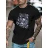 Men Quality Modna moda Y2K Summer TEE TOPS Projektant Angel Wing Rhinestone Club z krótkim rękawem T-shirt O Neck 240313