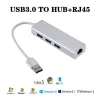 Hubs Grwibeou USB Ethernet USB 3.0 do RJ45 Hub dla Xiaomi Mi Box 3/S Setop Box Ethernet Karta Network Karta USB 10/100/1000 LAN