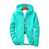 Nya våren och hösten FI Casual Windbreaker Hooded Zipper Skin Clothing Coats Jackor för män Trend Streetwear Tops O21y#