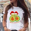 T-shirt de taille plus femme Design de mode grande manche courte des femmes d'été fleurs et plantes motif de dessin animé coeur top personnalisé c ot6rn