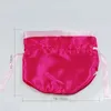 Cadeau cadeau 12pcs 2colors sacs de satin faveurs de mariage paquet de chocolat porte-bonbons idées de pochette sucrée