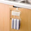 Houders Hangende toiletrol Papierplank Metalen weefselhouder Handdoekhanger Rack Haakhouder Organizer voor keuken Badkamerkastdeur