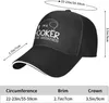 Bonés de bola Hooker-On-The-Weekend-Baseball-Cap Mens Vintage Snapback Chapéus Trucker Dad Hat Preto