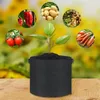 Decorative Figurines 5Pcs Plant Grow Bag Multi-Purpose Breathable Garden Planting For Vegetables Flowers Herbs Plants