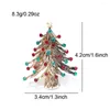 Spille CINDY XIANG Spilla vintage per albero di Natale con strass