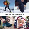 Herrensocken 5 Paar Winter verdicken Wolle Merino Damen Handtuch warm halten Terry Jahr Weihnachtsgeschenk Russland für Mann