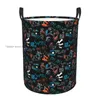 Laundry Bags Dirty Basket Colorful Video Game Folding Clothing Storage Bucket Home Waterproof Organizer