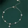 Braccialetti con ciondoli 925 placcato argento zircone braccialetto fiore braccialetto per le donne elegante regalo gioielli partito Pseras Sl433 consegna goccia Otvgt